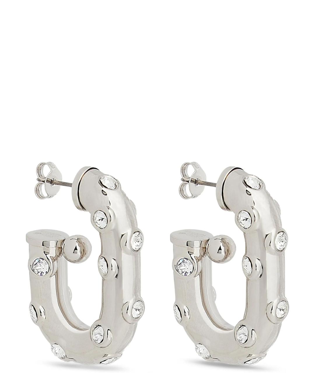 PACO RABANNE Серебряные металлические серьги, фото 1