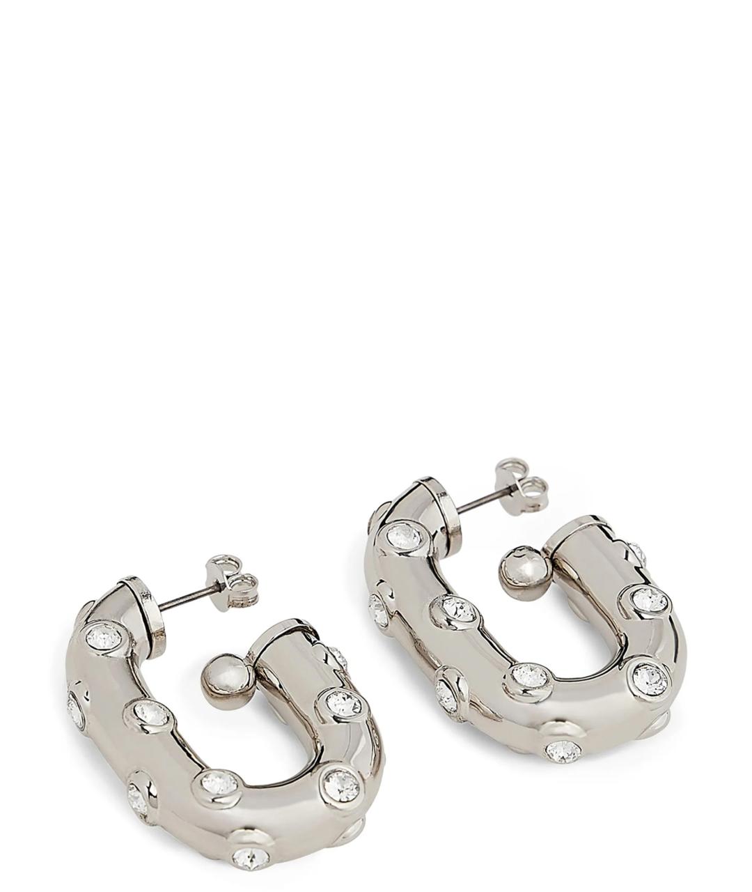 PACO RABANNE Серебряные металлические серьги, фото 2