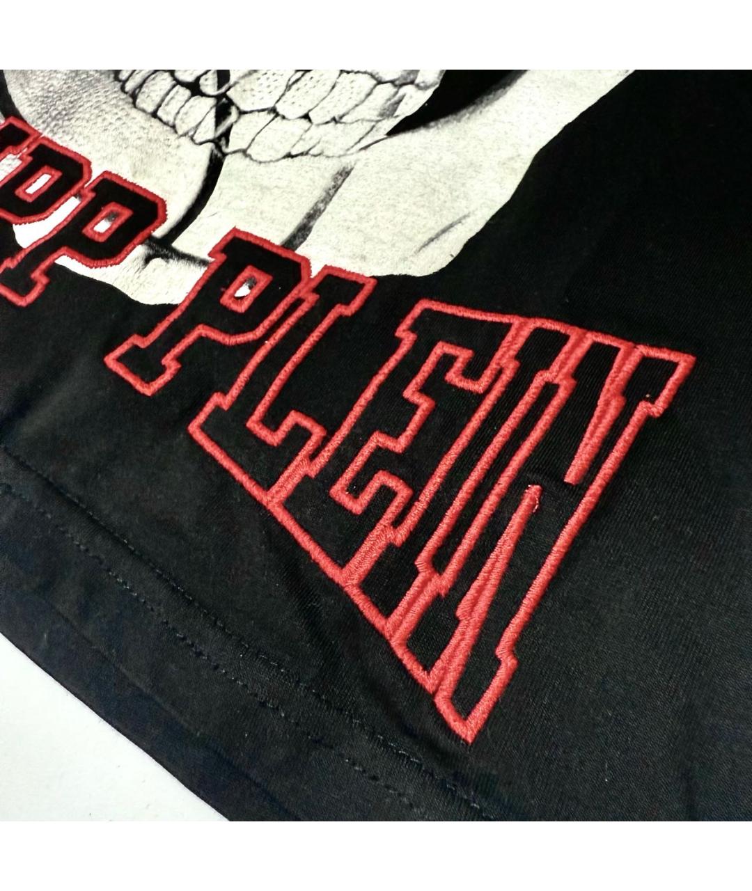 PHILIPP PLEIN Черная хлопковая футболка, фото 4
