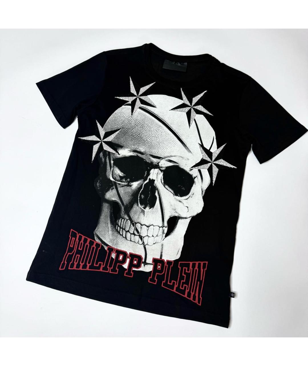 PHILIPP PLEIN Черная хлопковая футболка, фото 7