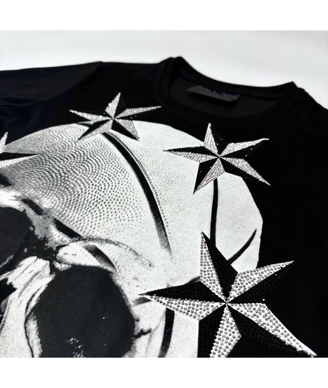 PHILIPP PLEIN Черная хлопковая футболка, фото 3