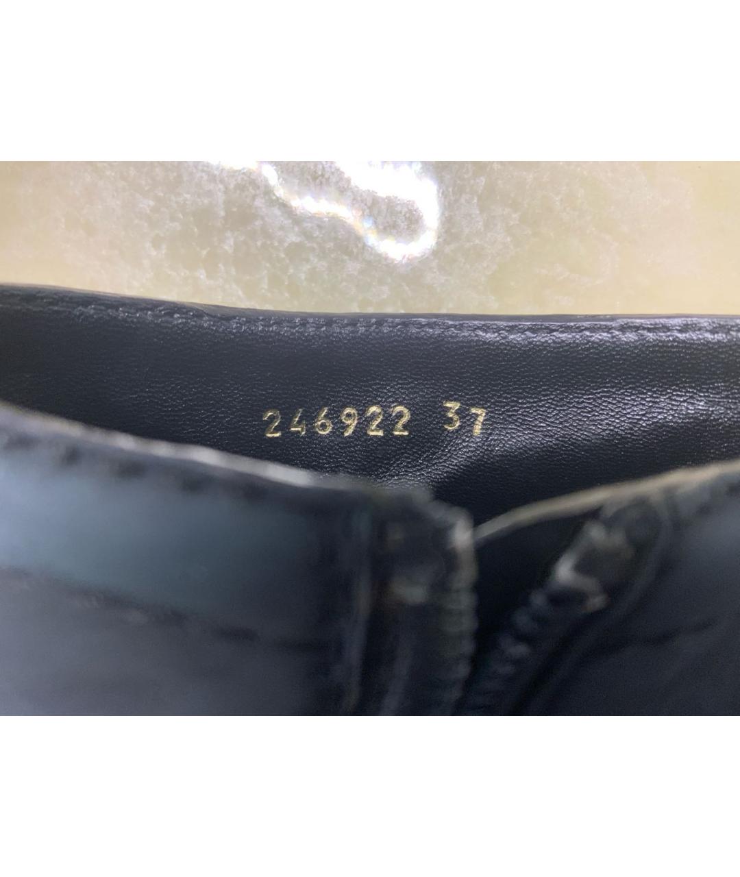 GUCCI Темно-синие кожаные ботильоны, фото 3