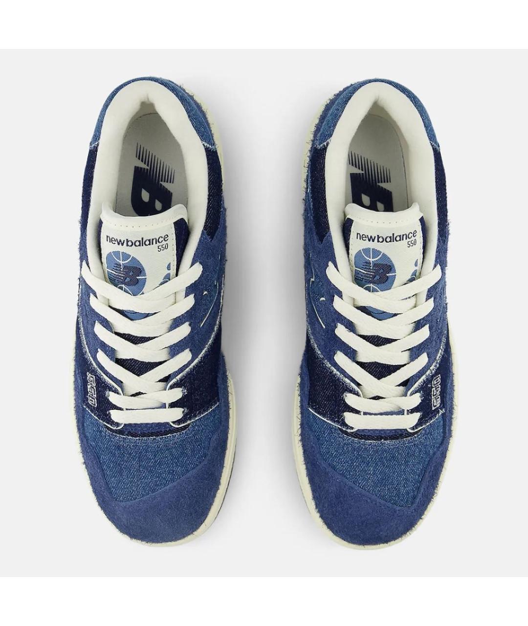 NEW BALANCE Темно-синие текстильные кеды, фото 4