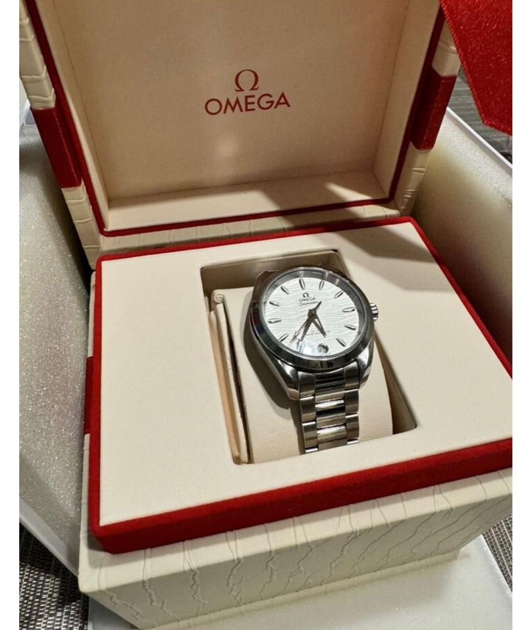 OMEGA Серебряные металлические часы, фото 2