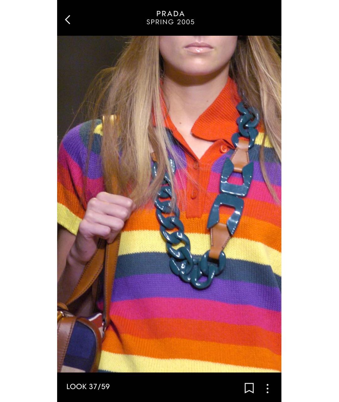 PRADA Желтый ремень, фото 5