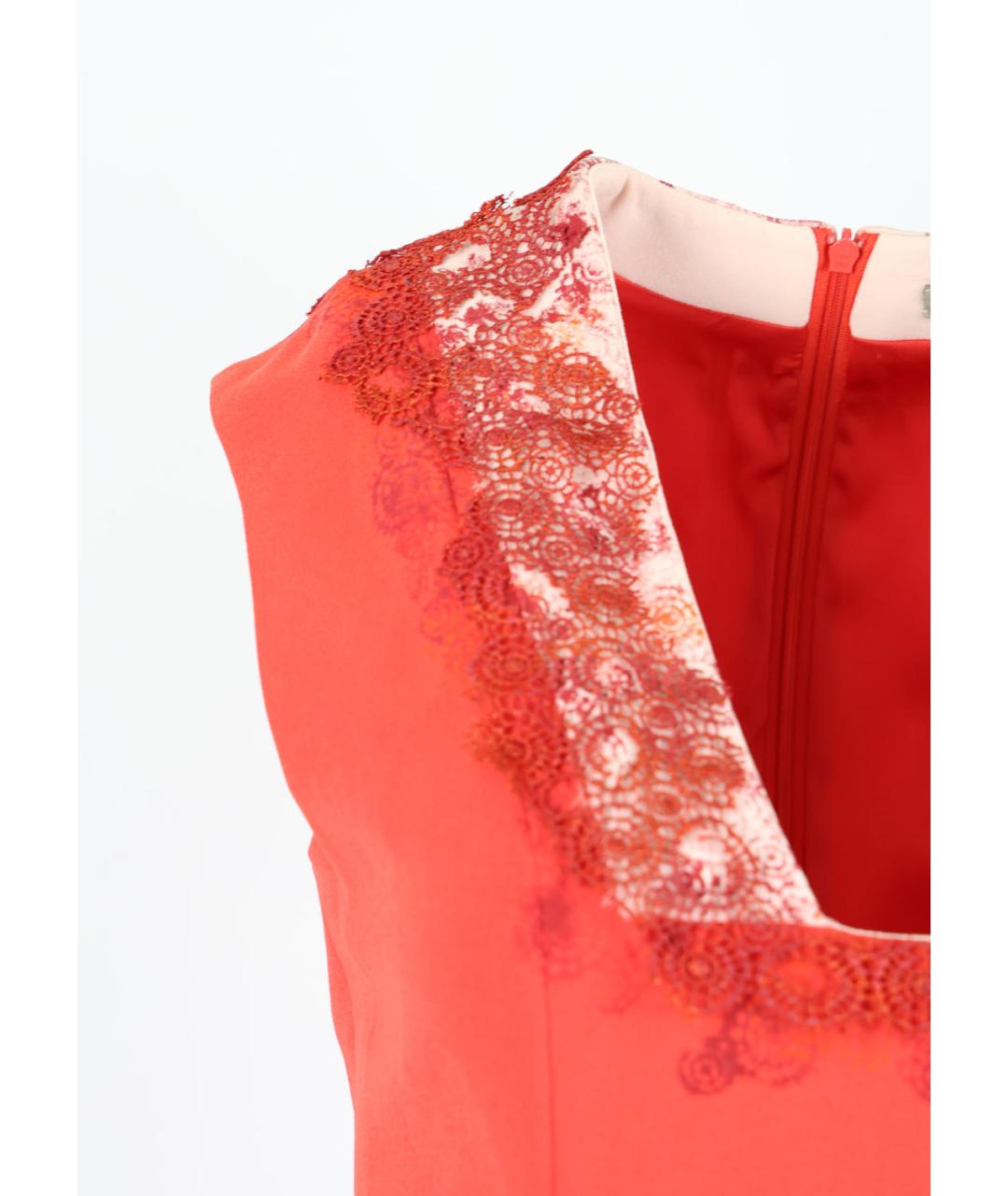 BOTTEGA VENETA Красное полиэстеровое повседневное платье, фото 5