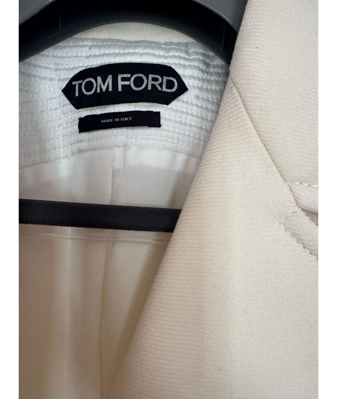 TOM FORD Бежевое кашемировое пальто, фото 3