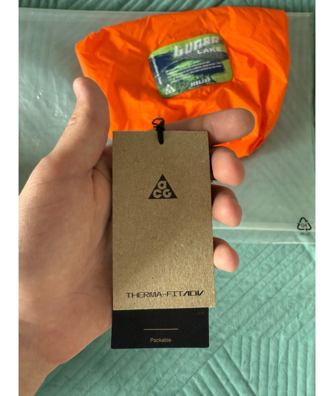 NIKE ACG Оранжевая полиэстеровая куртка, фото 5