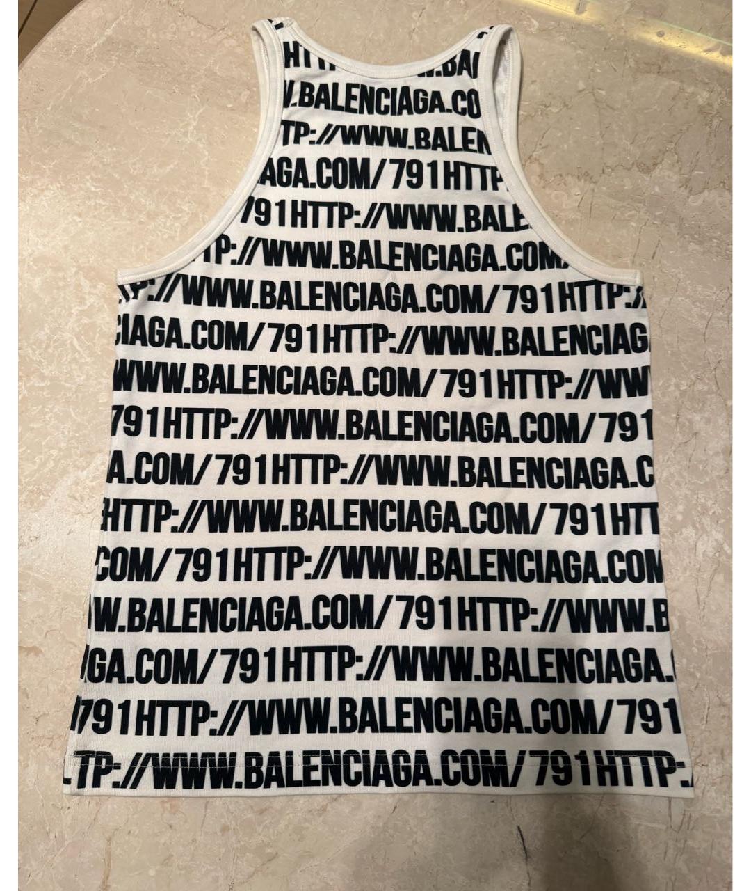BALENCIAGA Хлопковая майка, фото 2