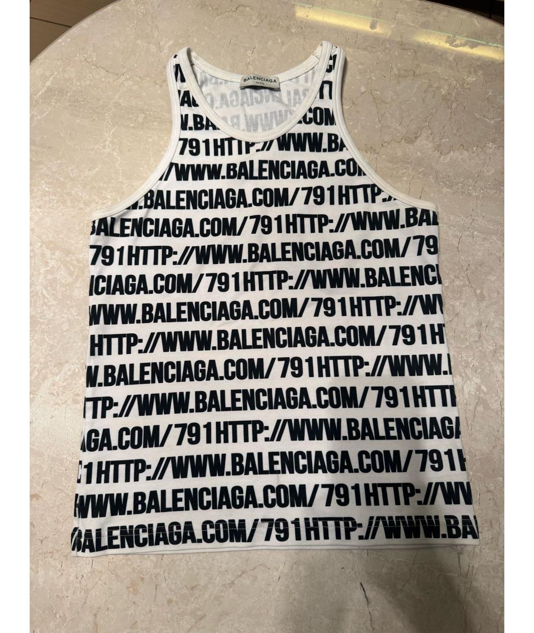 BALENCIAGA Хлопковая майка, фото 5
