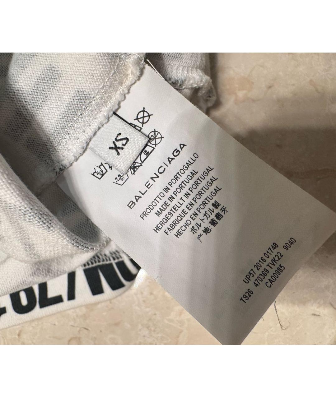 BALENCIAGA Хлопковая майка, фото 4
