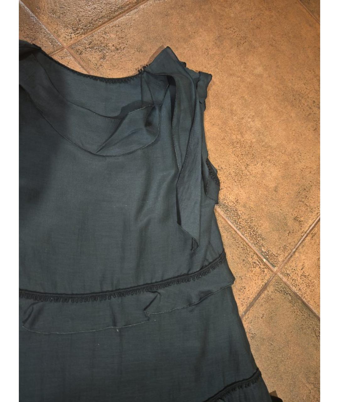 ROCHAS Черное хлопковое коктейльное платье, фото 4