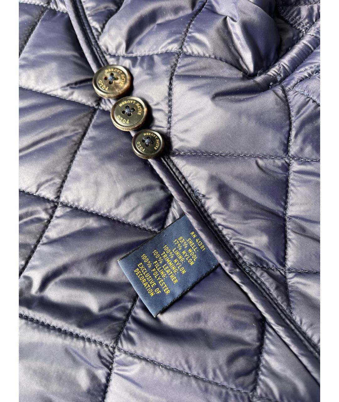 RALPH LAUREN Синяя шерстяная куртка, фото 4