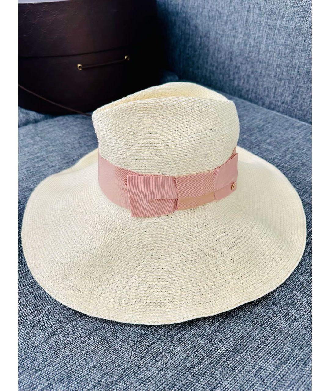GUCCI Бежевая шляпа, фото 7