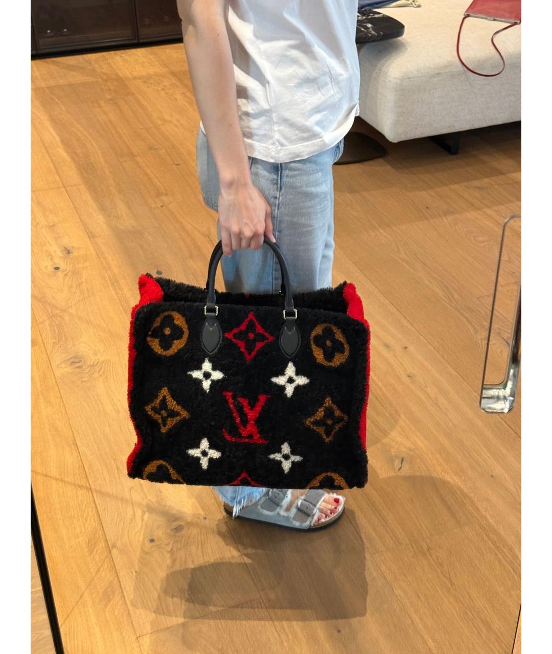 LOUIS VUITTON Мульти меховая сумка тоут, фото 6