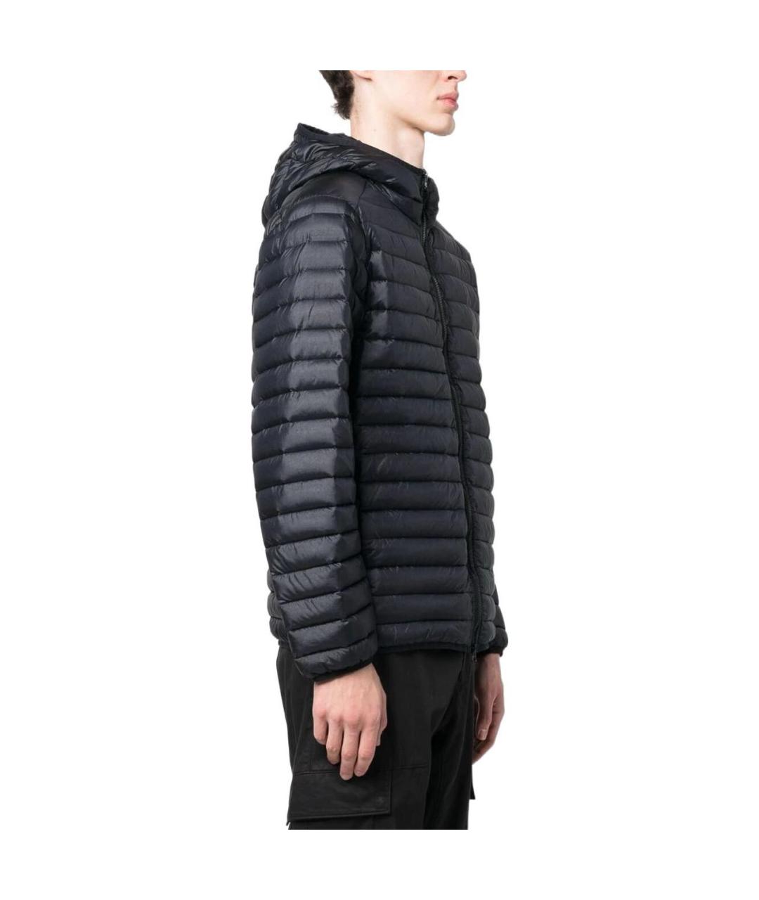 STONE ISLAND Черный пуховик, фото 4