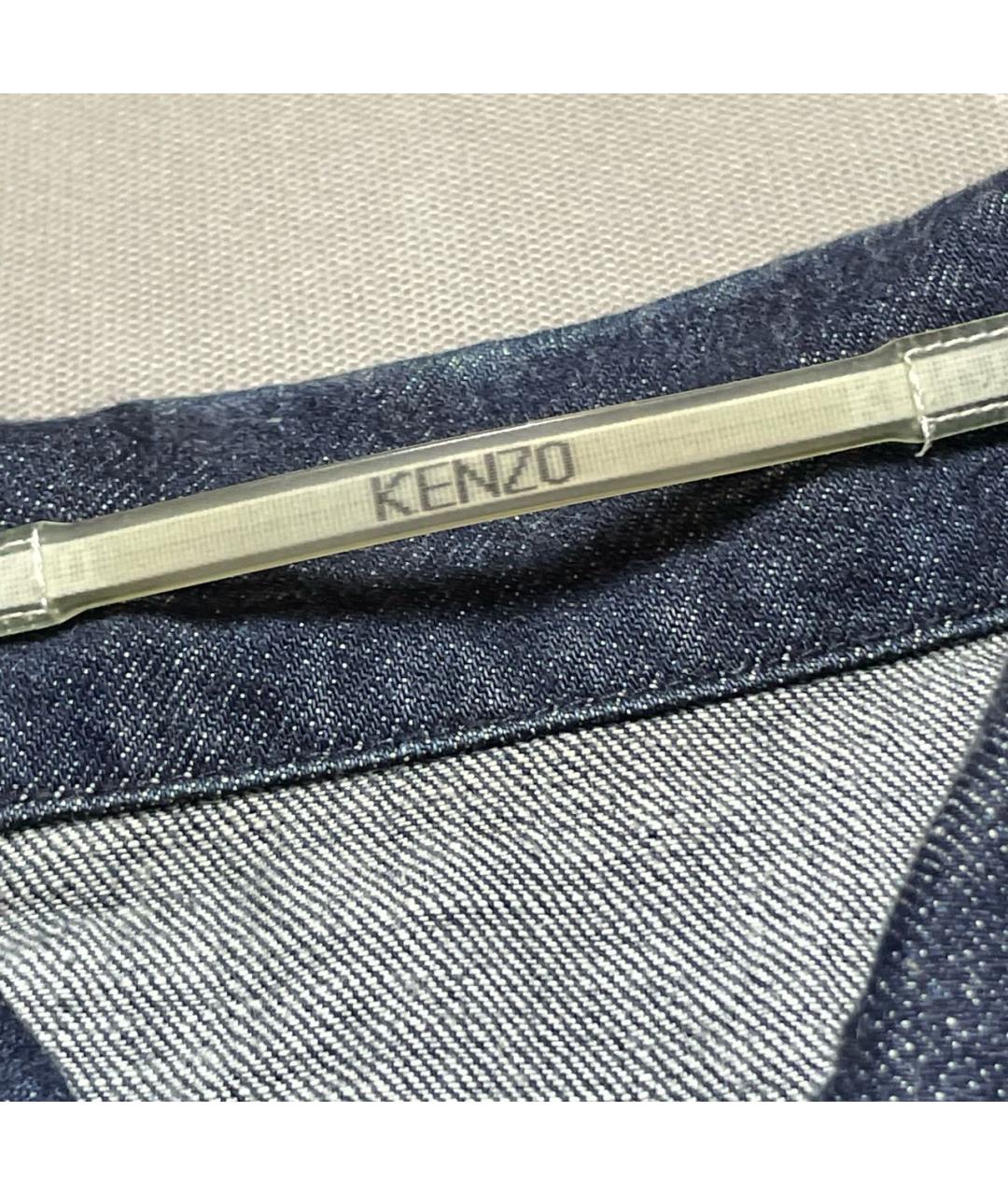 KENZO Темно-синяя деним куртка, фото 5