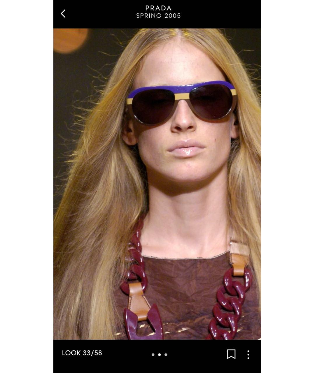 PRADA Желтое пластиковое колье, фото 6