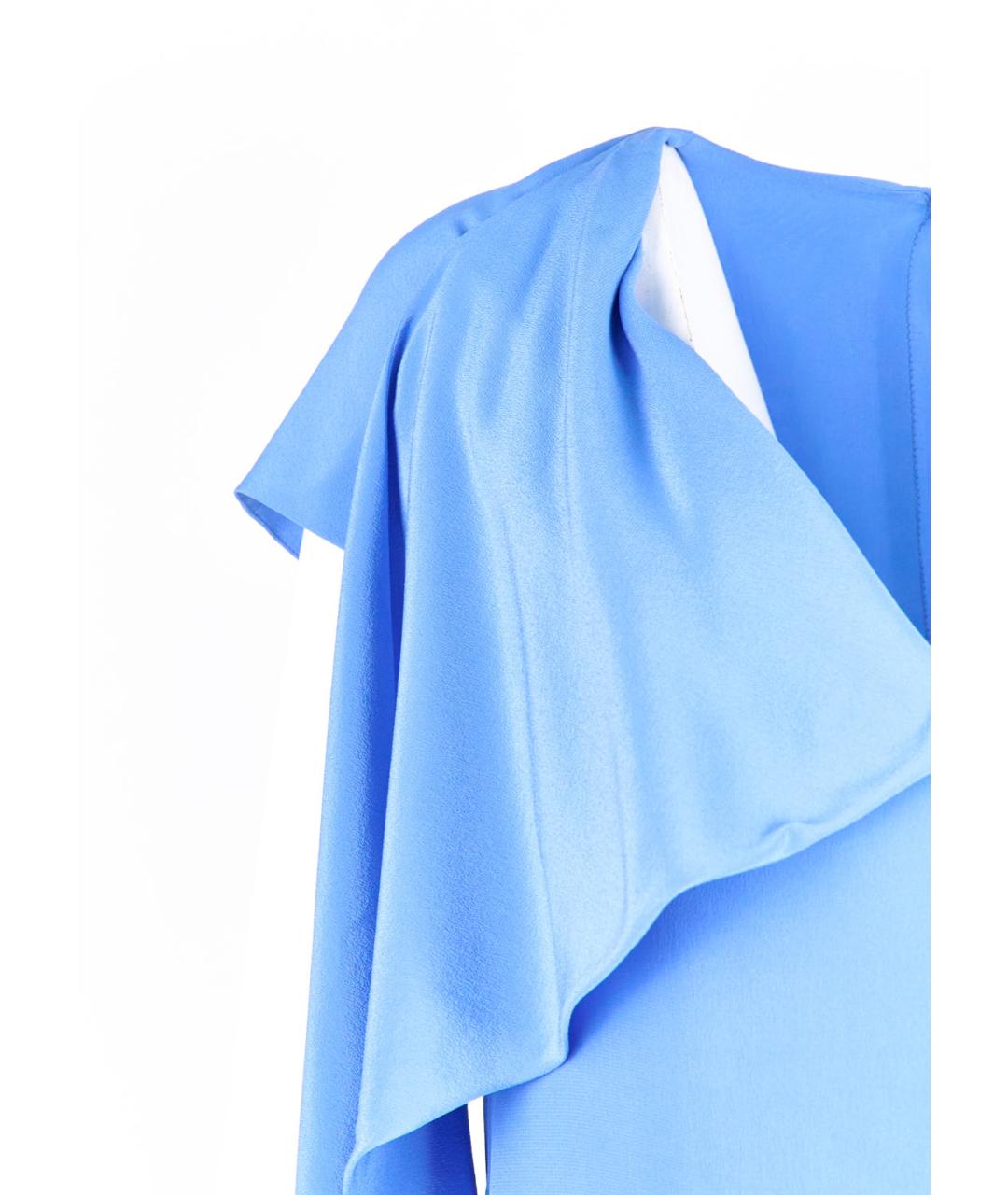 NINA RICCI Голубое шелковое коктейльное платье, фото 5