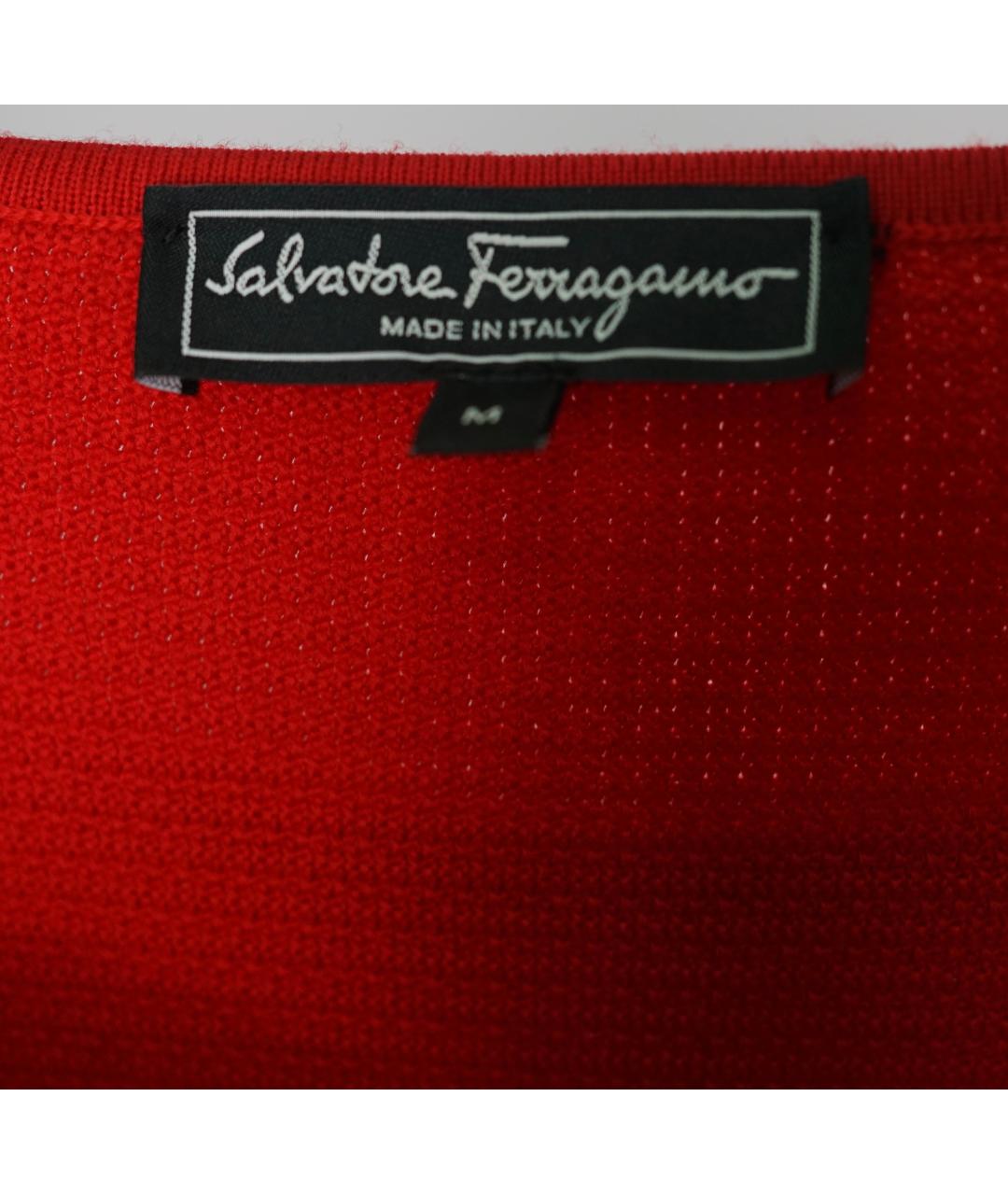 FERRAGAMO Черное шерстяное повседневное платье, фото 3