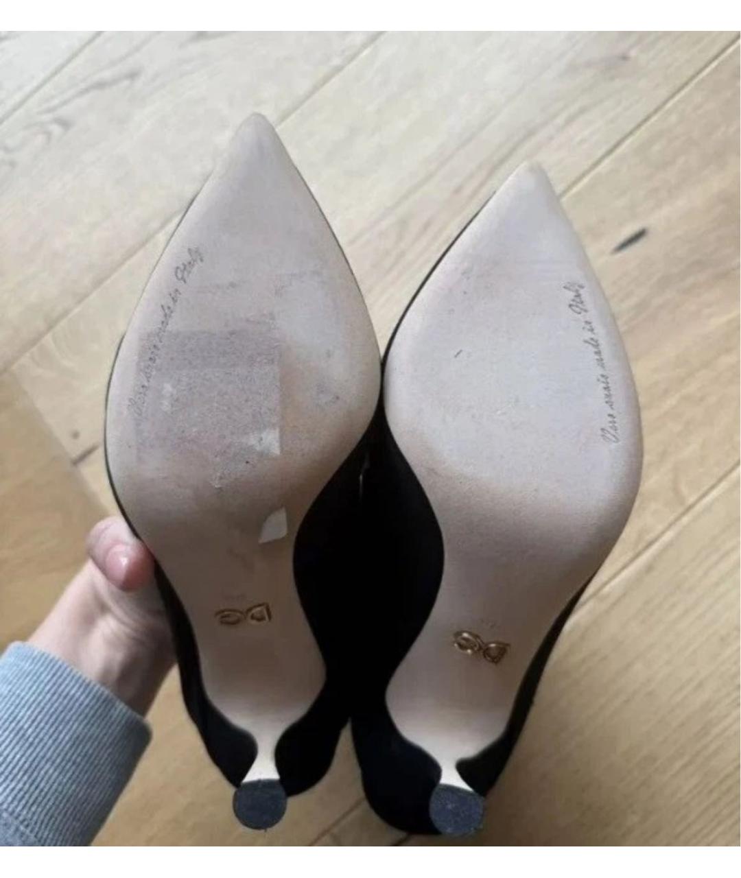 DOLCE&GABBANA Черные кожаные ботильоны, фото 5