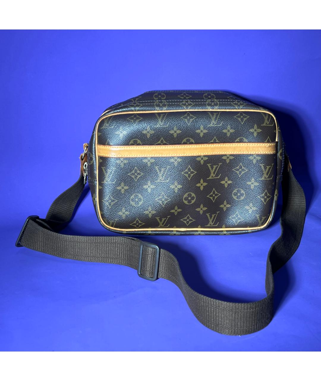 LOUIS VUITTON Коричневая кожаная сумка на плечо, фото 2