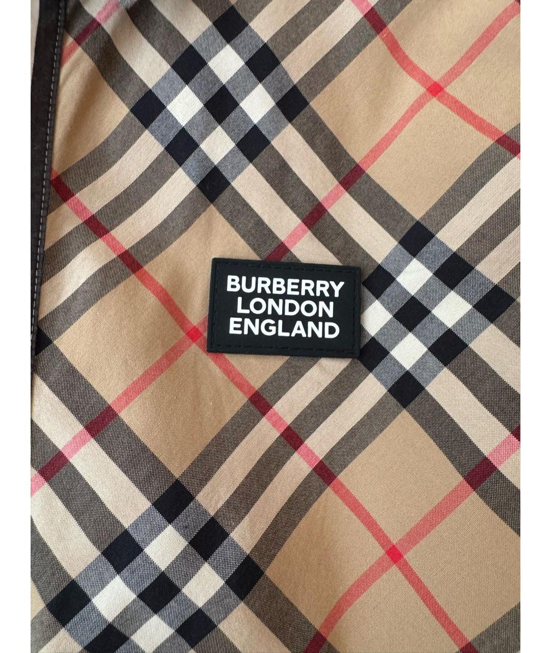 BURBERRY Бежевая хлопковая рубашка/блузка, фото 4