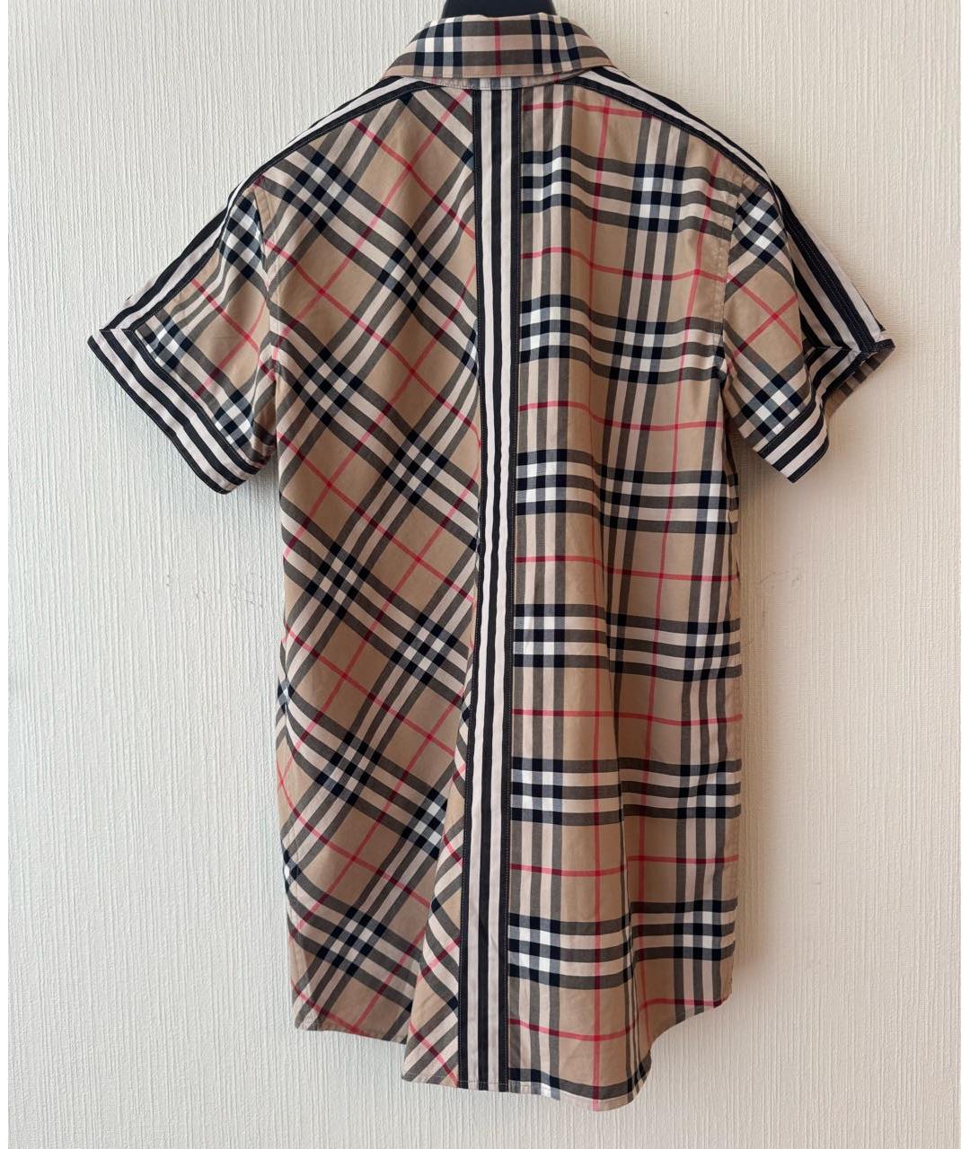 BURBERRY Бежевая хлопковая рубашка/блузка, фото 2