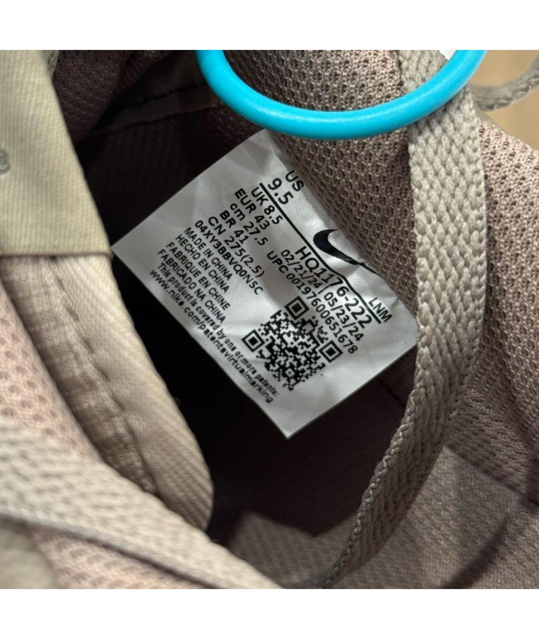 NIKE Бежевые кожаные кеды, фото 6