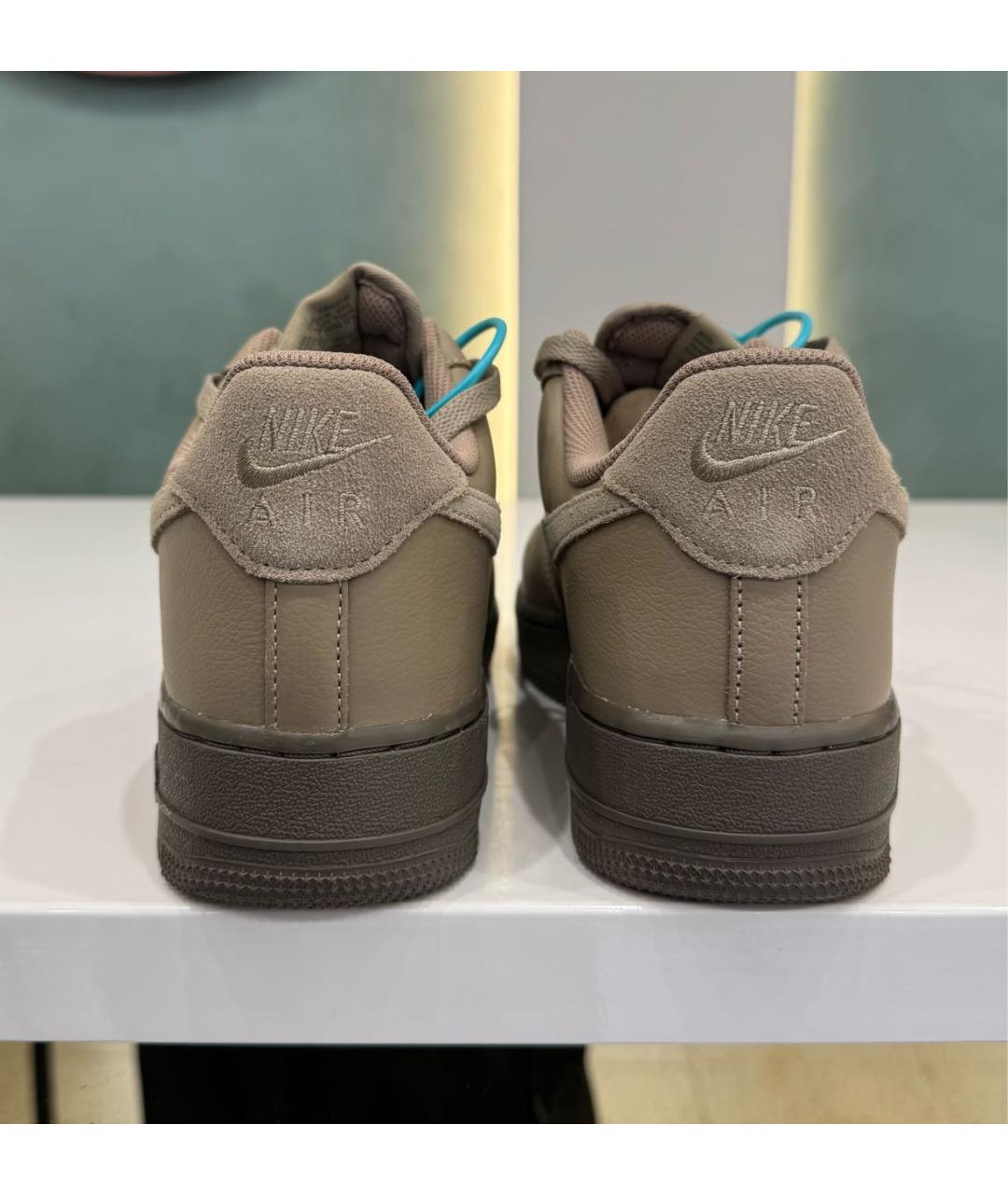 NIKE Бежевые кожаные кеды, фото 3
