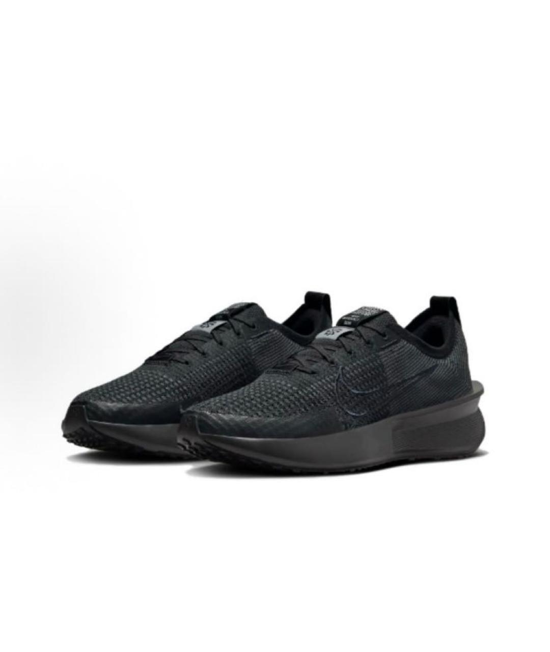 NIKE Черные текстильные низкие кроссовки / кеды, фото 3