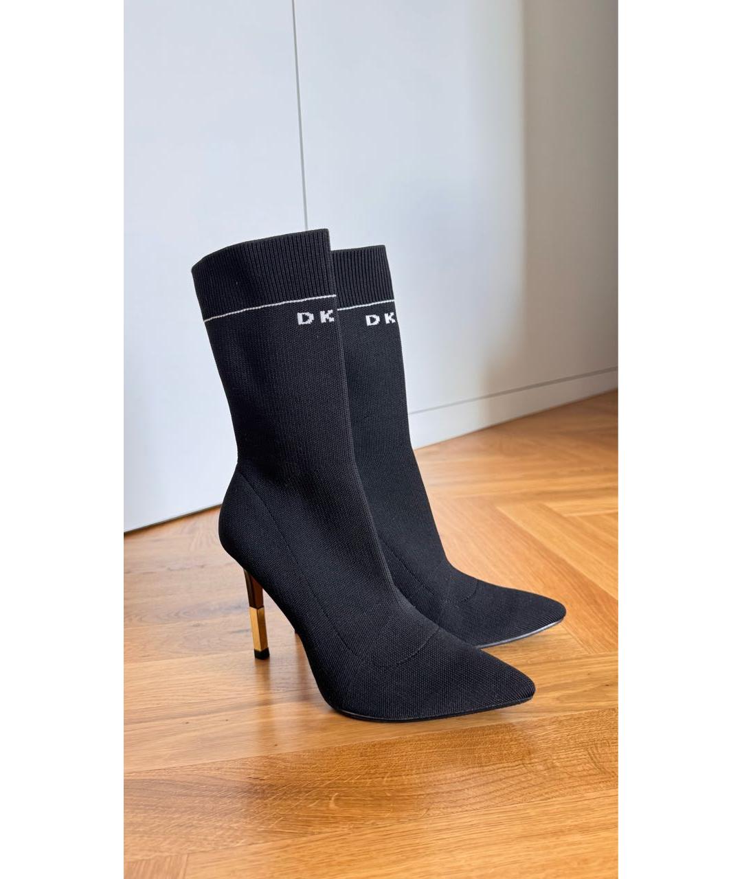 DKNY Черные текстильные ботильоны, фото 8