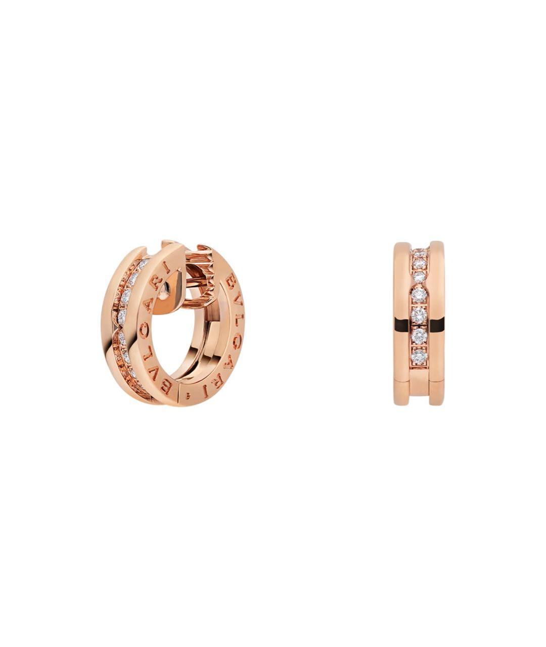 BVLGARI Золотые серьги из розового золота, фото 8