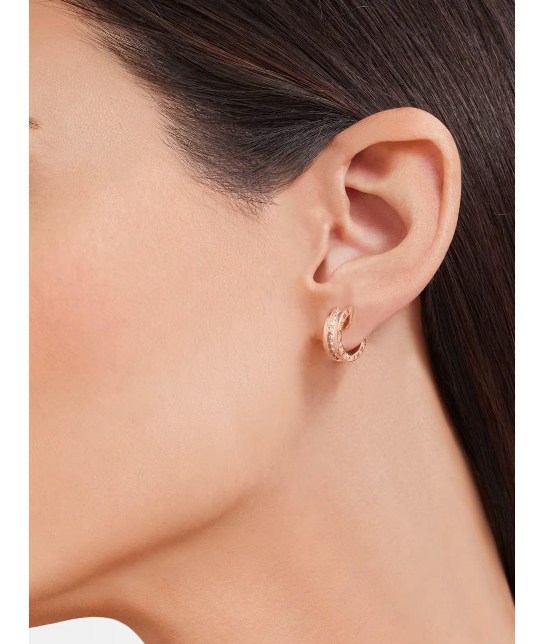 BVLGARI Золотые серьги из розового золота, фото 6