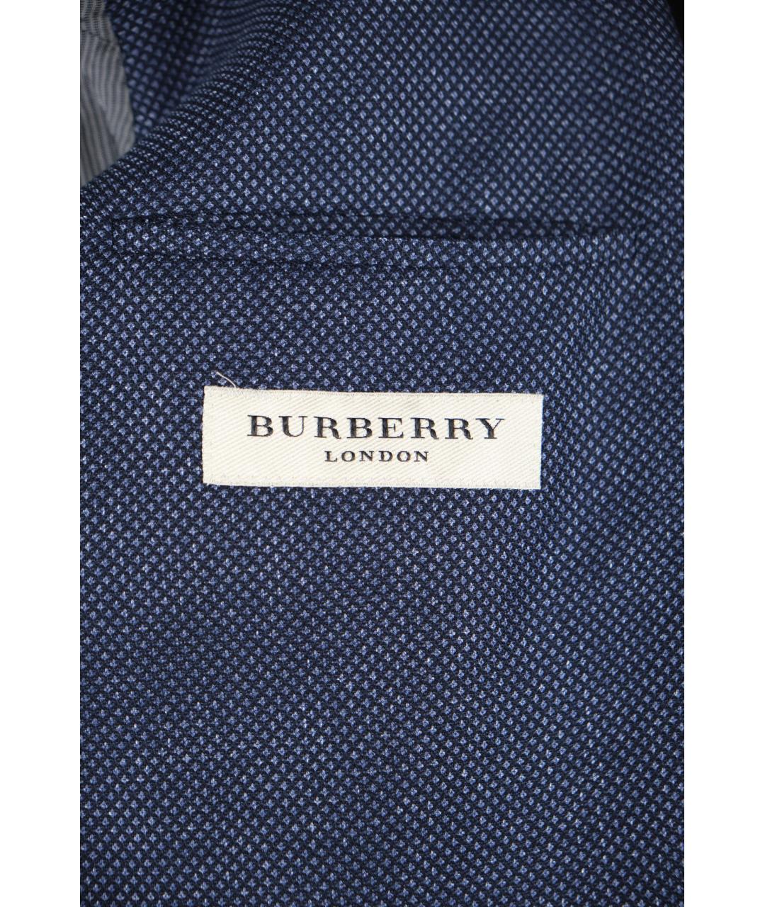 BURBERRY Серый шерстяной пиджак, фото 3