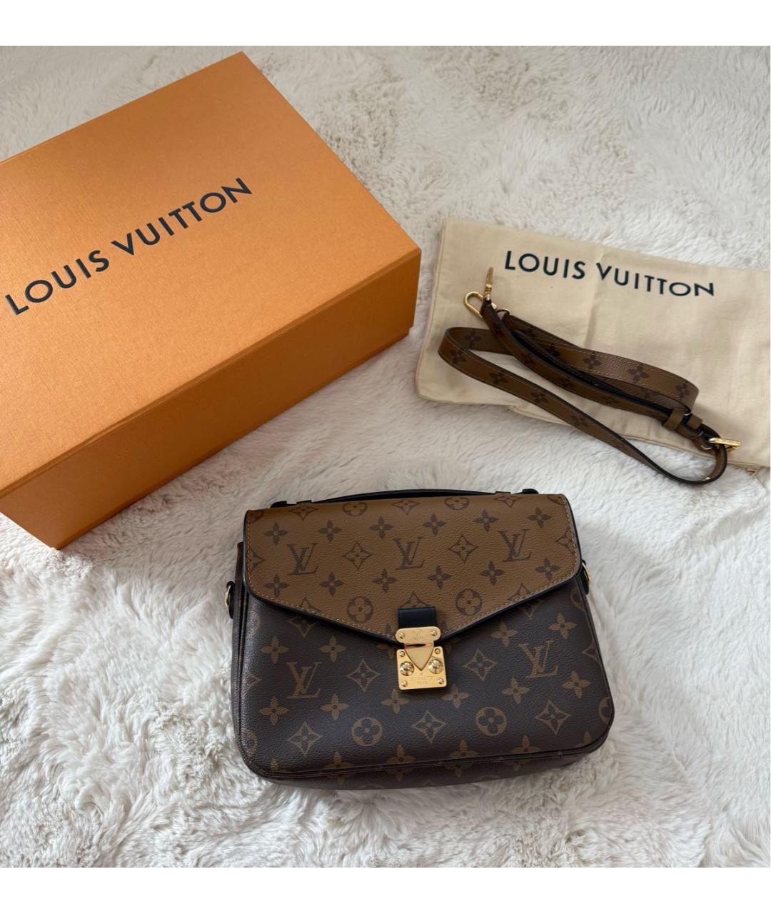 LOUIS VUITTON Коричневая сумка через плечо, фото 7
