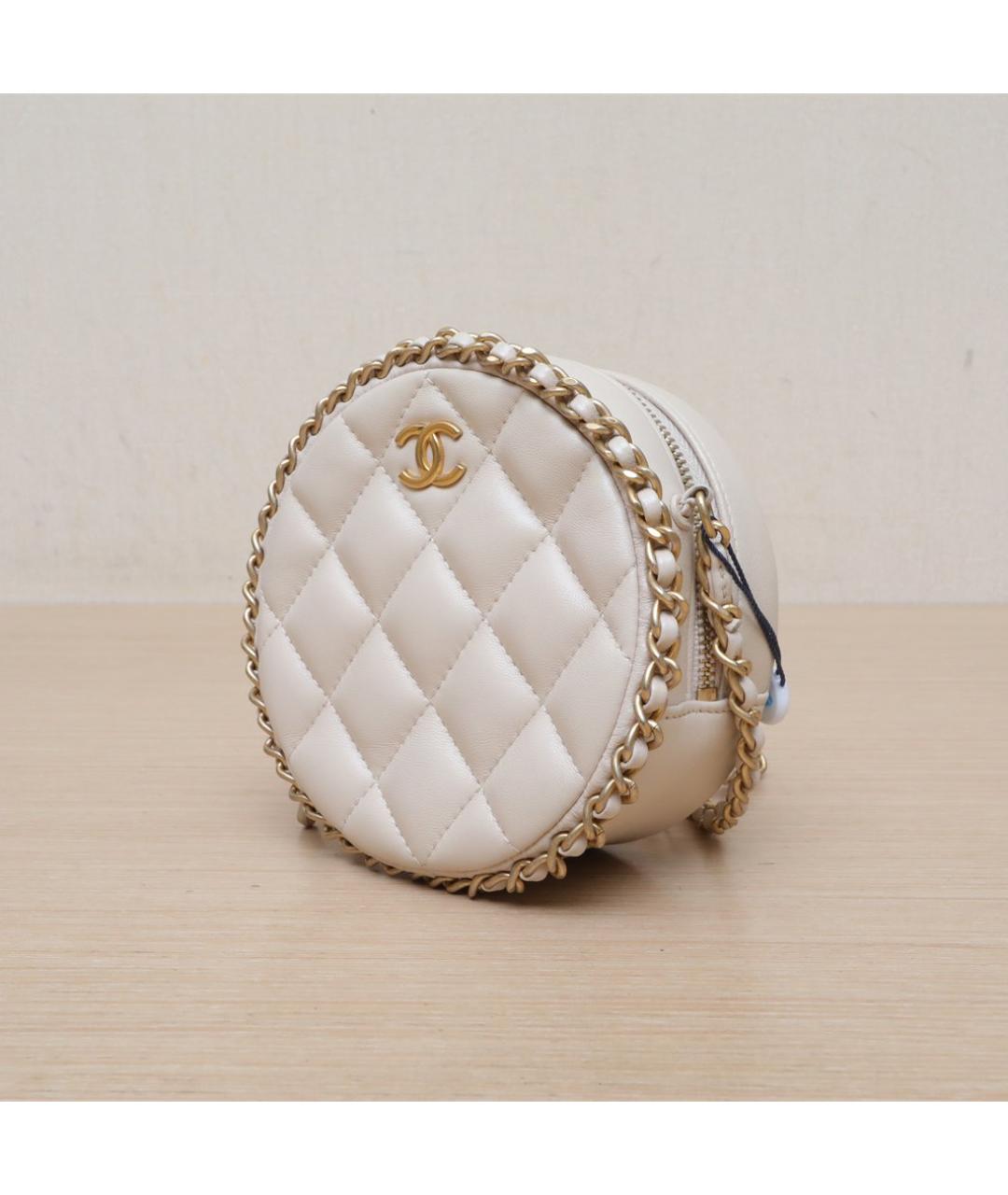 CHANEL Розовая кожаная сумка через плечо, фото 4