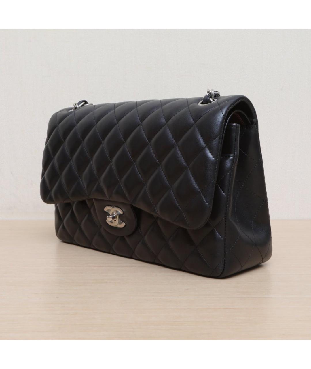 CHANEL Черная кожаная сумка через плечо, фото 4