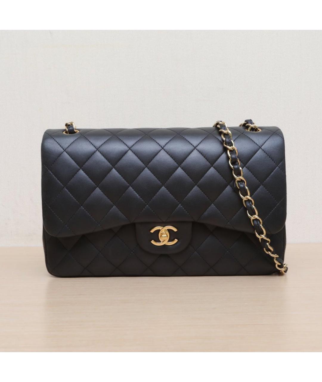 CHANEL Черная кожаная сумка через плечо, фото 3