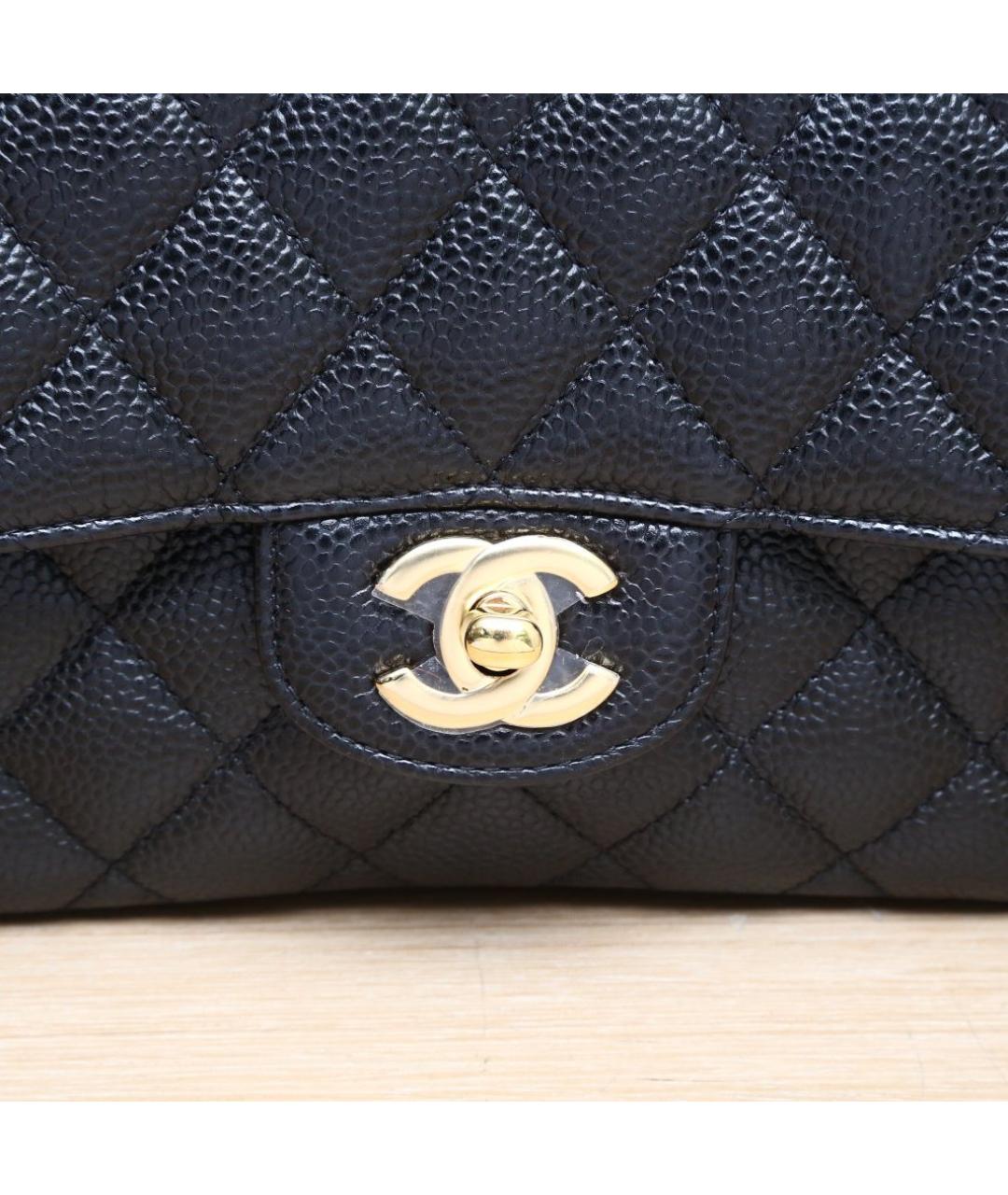 CHANEL Черная кожаная сумка через плечо, фото 8