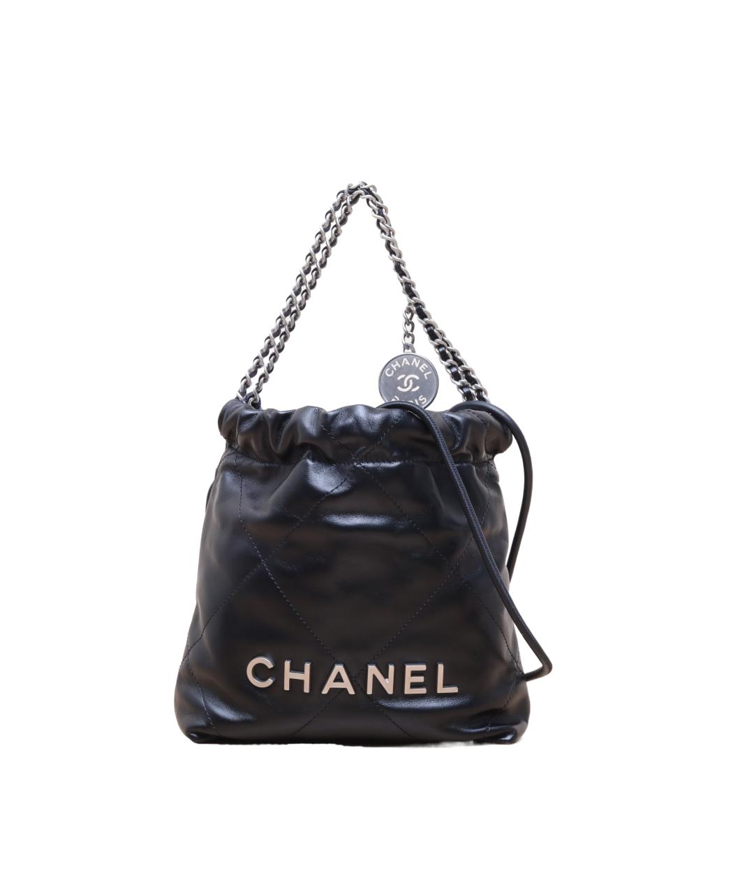 CHANEL Черная кожаная сумка тоут, фото 1