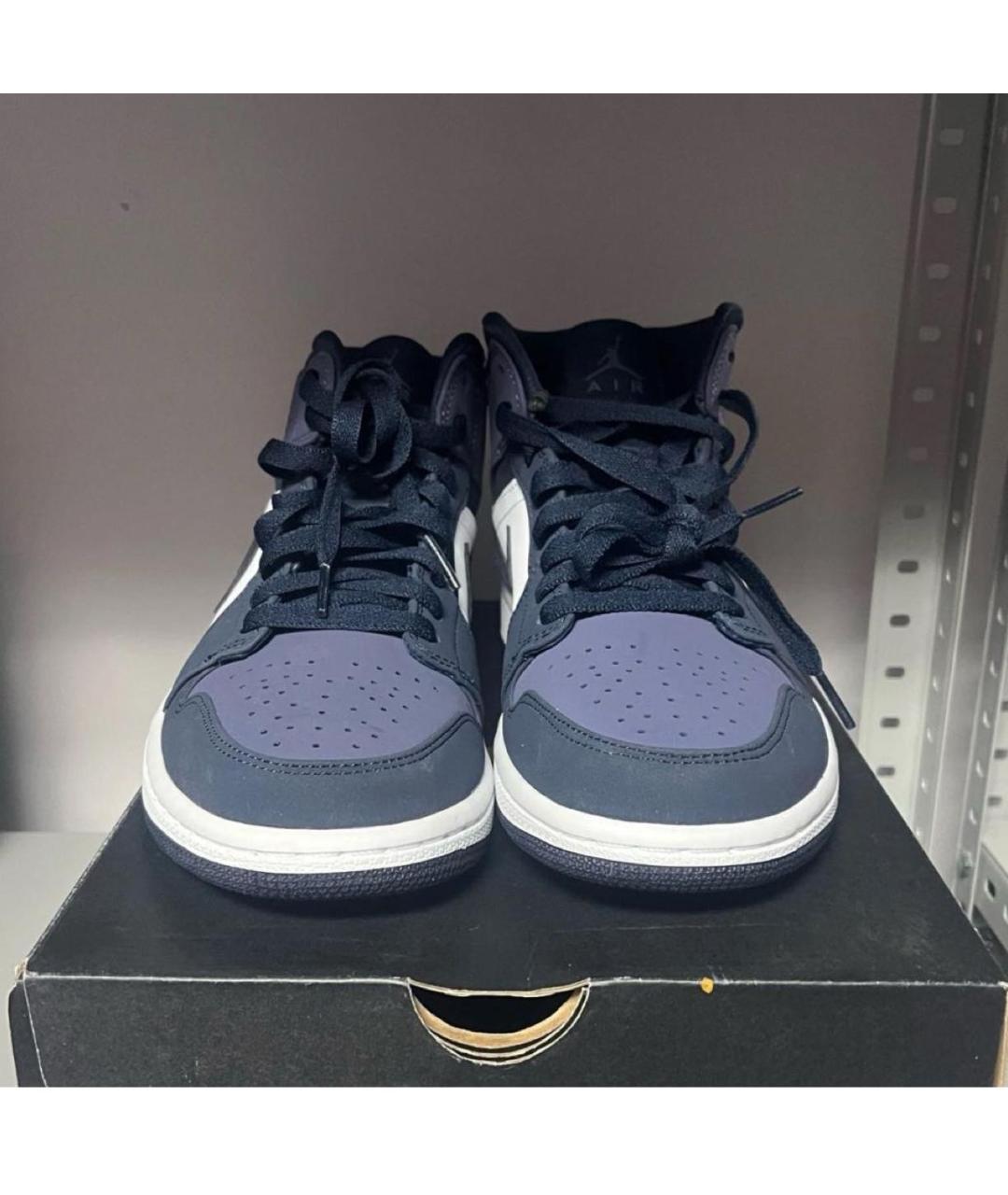 JORDAN Фиолетовые нубуковые кроссовки, фото 3