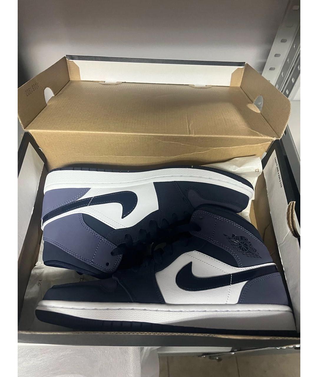 JORDAN Фиолетовые нубуковые кроссовки, фото 2