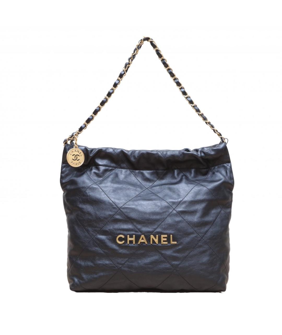 CHANEL Черная кожаная сумка тоут, фото 1