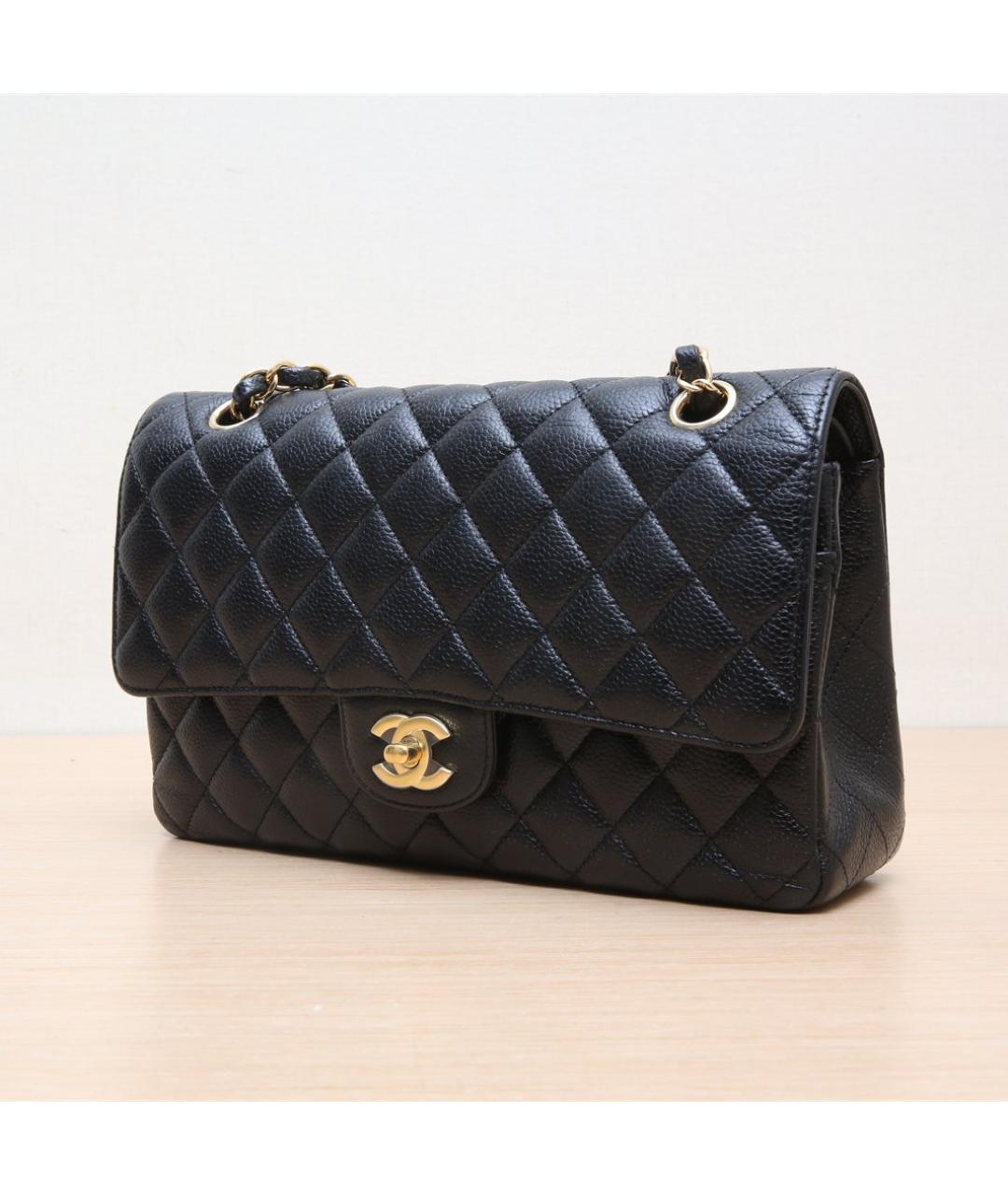CHANEL Черная кожаная сумка через плечо, фото 4