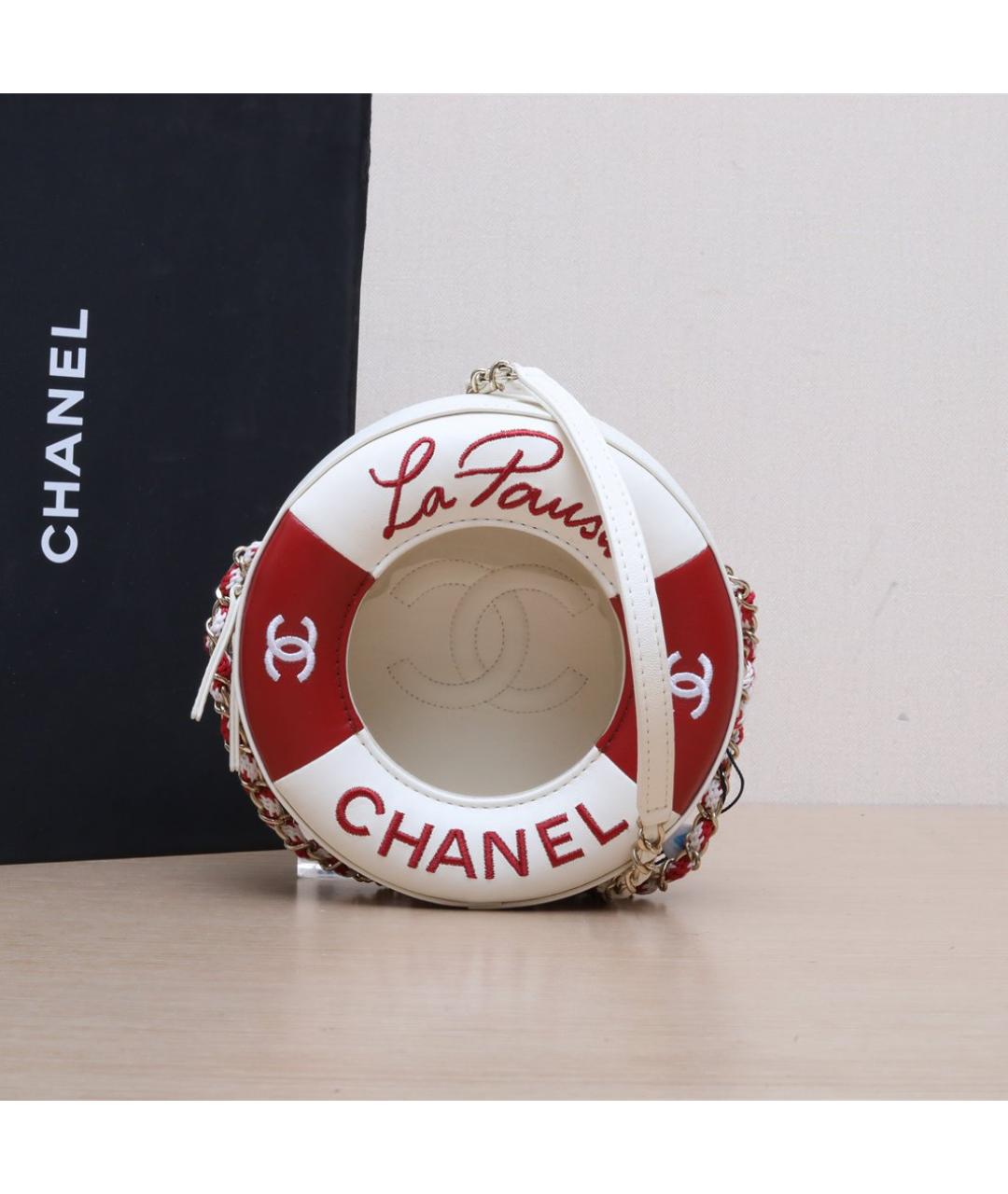 CHANEL Белая сумка через плечо, фото 2