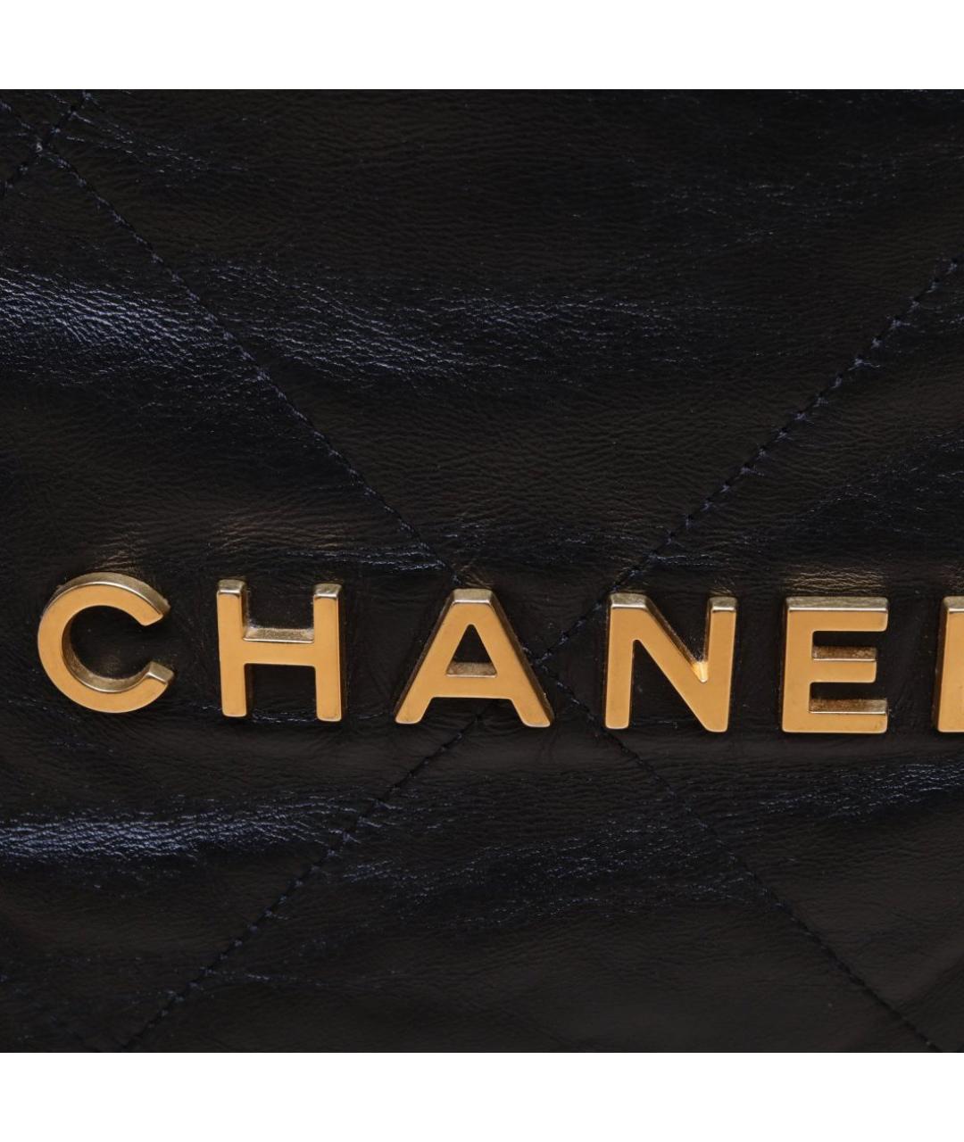 CHANEL Черная кожаная сумка через плечо, фото 8