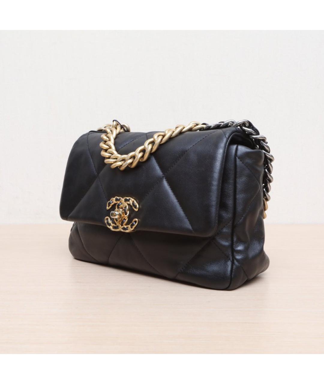 CHANEL Черная кожаная сумка через плечо, фото 4