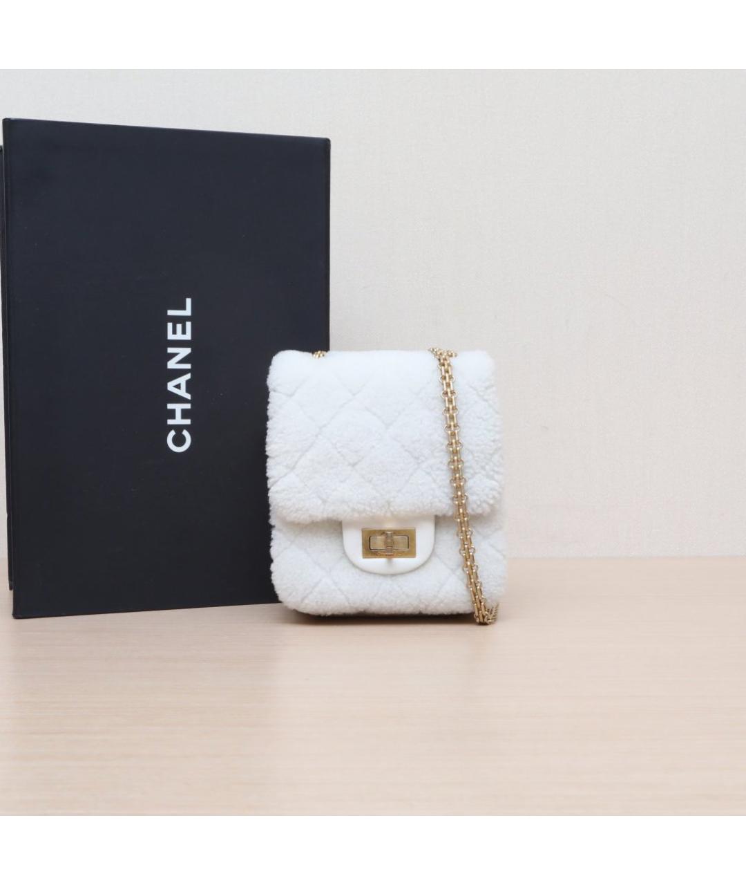 CHANEL Белая сумка через плечо, фото 2