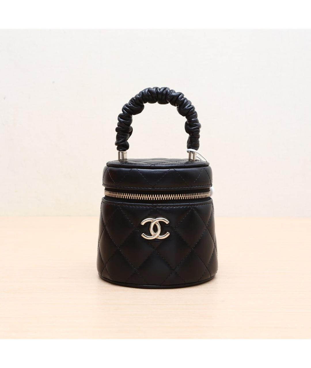 CHANEL Черная кожаная сумка через плечо, фото 3